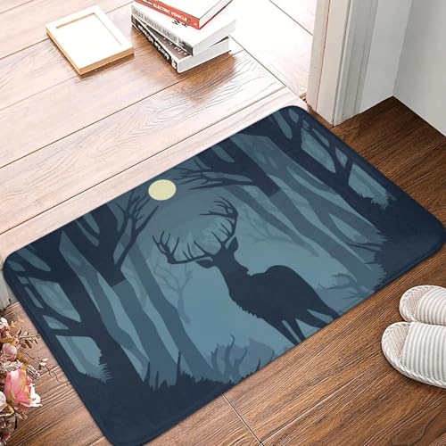 TPDODON Deer Fantasy Vorderboden Tür Eingangsmatte Innen Küche Badezimmer Fußmatte Garage Teppich Teppich-24x36 inch von TPDODON