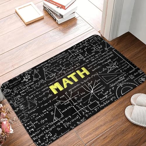 TPDODON Fußmatte mit wissenschaftlichen mathematischen Formeln rutschfest für den Innenbereich schnelltrocknend Geschenk für Lehrer Fußmatte Boden Badezimmer Eingangsbereich Teppich-16x24 inch TPDODON Fußmatte mit wissenschaftlichen mathematischen Formeln rutschfest für den Innenbereich schnelltrocknend Geschenk für Lehrer Fußmatte Boden Badezimmer Eingangsbereich Teppich-16x24 inch von TPDODON