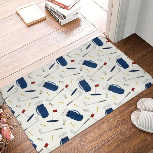 TPDODON Golf-Haustürmatte rutschfest für den Außenbereich schnelltrocknend Golf-Fußmatte Wohnzimmer Eingangsbereich Teppich-20x32 inch von TPDODON