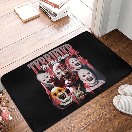 TPDODON Halloween Clown Horrorfilm Terrifier Fußmatte Anti-Rutsch-Eingang Küche Badezimmer Tür Fußmatten Garage Teppich Teppich Footpad-16x24 inch TPDODON Halloween Clown Horrorfilm Terrifier Fußmatte Anti-Rutsch-Eingang Küche Badezimmer Tür Fußmatten Garage Teppich Teppich Footpad-16x24 inch von TPDODON