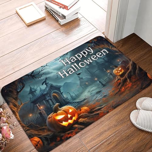 TPDODON Halloween Haustürmatte Anti-Rutsch-Außen saugfähige Fußmatte Küche Balkon Eingang Teppich Teppich-20x32 inch TPDODON Halloween Haustürmatte Anti-Rutsch-Außen saugfähige Fußmatte Küche Balkon Eingang Teppich Teppich-20x32 inch von TPDODON