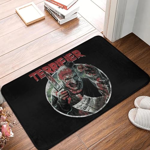 TPDODON Horror Clown Halloween Film Terrifier Fußmatte rutschfeste Eingangsbereich Küche Badezimmer Boden Fußmatte Wohnzimmer Teppich Teppich Footpad-16x24 inch von TPDODON