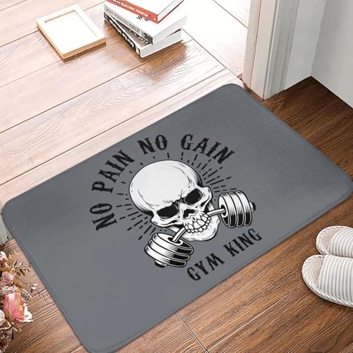 TPDODON No Pain No Gain Fußmatte für die Vordertür rutschfest für den Innenbereich schnelltrocknend Bodybuilding Fitness Fitnessstudio Fußmatte Küche Schlafzimmer Eingangsbereich Teppich-24x36 inch TPDODON No Pain No Gain Fußmatte für die Vordertür rutschfest für den Innenbereich schnelltrocknend Bodybuilding Fitness Fitnessstudio Fußmatte Küche Schlafzimmer Eingangsbereich Teppich-24x36 inch von TPDODON