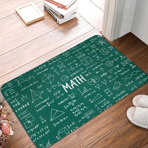 TPDODON Physik-Mathematik-Formeln Boden- Tür- Bad- und Küchenmatten rutschfest für den Innenbereich Lehrergeschenk Fußmatte Garten Eingangsbereich Teppich Fußpolster-24x36 inch von TPDODON
