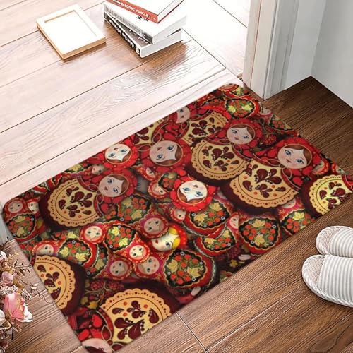 TPDODON Russland Matrjoschka Puppe Vorderboden Tür Eingangsmatte Outdoor Russische Babuschka Muster Bad Küche Fußmatte Balkon Teppich Teppich-20x32 inch TPDODON Russland Matrjoschka Puppe Vorderboden Tür Eingangsmatte Outdoor Russische Babuschka Muster Bad Küche Fußmatte Balkon Teppich Teppich-20x32 inch von TPDODON