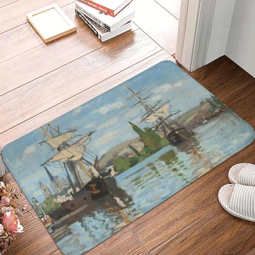 TPDODON Schiffe Haustürmatte Anti-Rutsch Outdoor Wasserdicht Claude Monet Kunst Fußmatte Boden Badezimmer Eingang Teppich Teppich-24x36 inch TPDODON Schiffe Haustürmatte Anti-Rutsch Outdoor Wasserdicht Claude Monet Kunst Fußmatte Boden Badezimmer Eingang Teppich Teppich-24x36 inch von TPDODON
