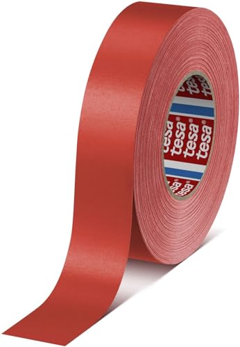 Tesa 04651-00527-00 7698155038 Gewebeband Premium 50mx38mm in rot, 50 m x 38 mm von tesa