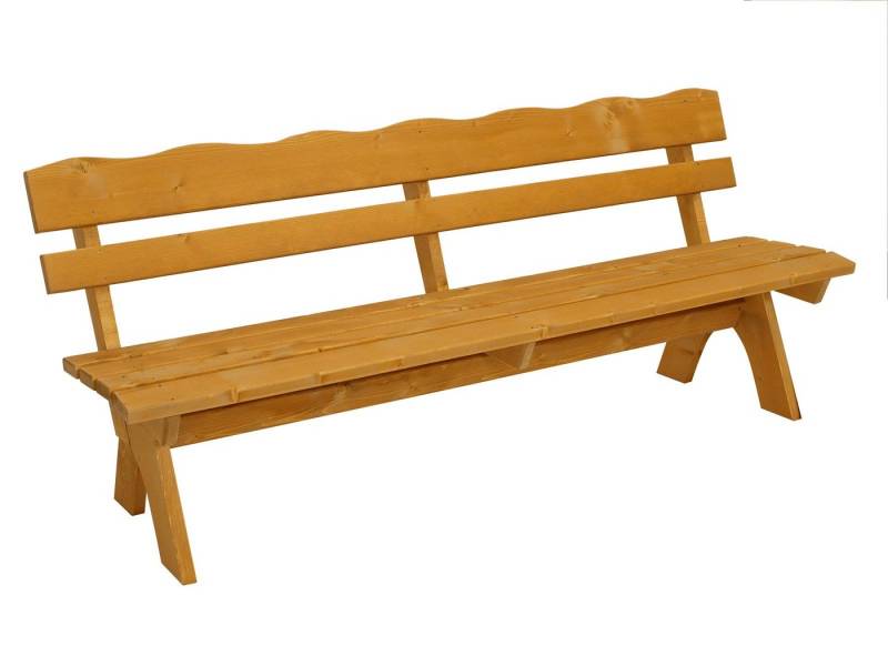 TPFGarden Gartenbank Drieburg (Hochwertige Outdoor Gartenbank, 1-St., Sitzbank Outdoor Gartenbank 4-Sitzer 200cm), Holzbank aus massivem Kiefernholz - Hochwertige Verarbeitung von TPFGarden