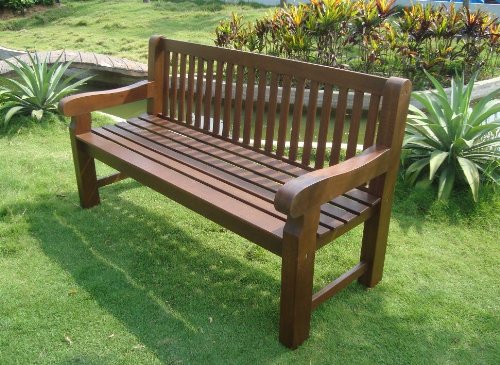 TPFGarden Gartenbank Holzbank BRISTAL 162cm 3-Sitzer aus Eukalyptus Massiv von TPFGarden