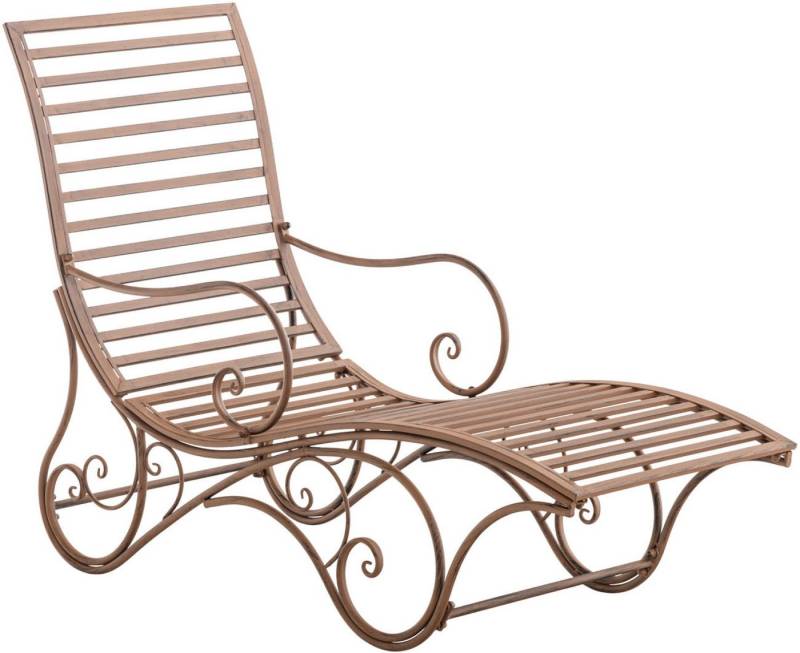 TPFGarden Gartenliege Aurelle - stabile Sonnenliege aus rostfreiem Eisen, 1 St., Sonnenliege mit den Maßen (LxBxH): 190 x 58 x 30 cm von TPFGarden