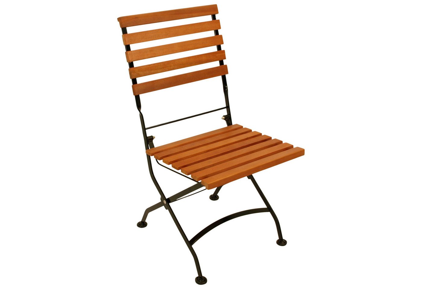 TPFGarden Gartenstuhl BAD-BELZIG (2er Set Klappstuhl Stahl - Eukalyptusholz geölt - FSC®-zertifiziert), Hochwertiger Outdoor Stuhl mit den Maßen (BxHxT): 45 x 85 x 57 cm von TPFGarden