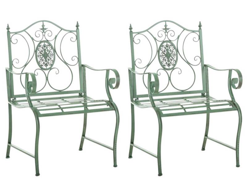 TPFGarden Gartenstuhl Puncho - für Garten, Balkon, Terrasse - Farbe: antik braun (Hochwertiger und stabiler Metallstuhl aus handgefertigtem Eisen, 2 St), Balkonstuhl, Bistrostuhl - Maße (TxBxH): 53 x 62 x 94cm von TPFGarden