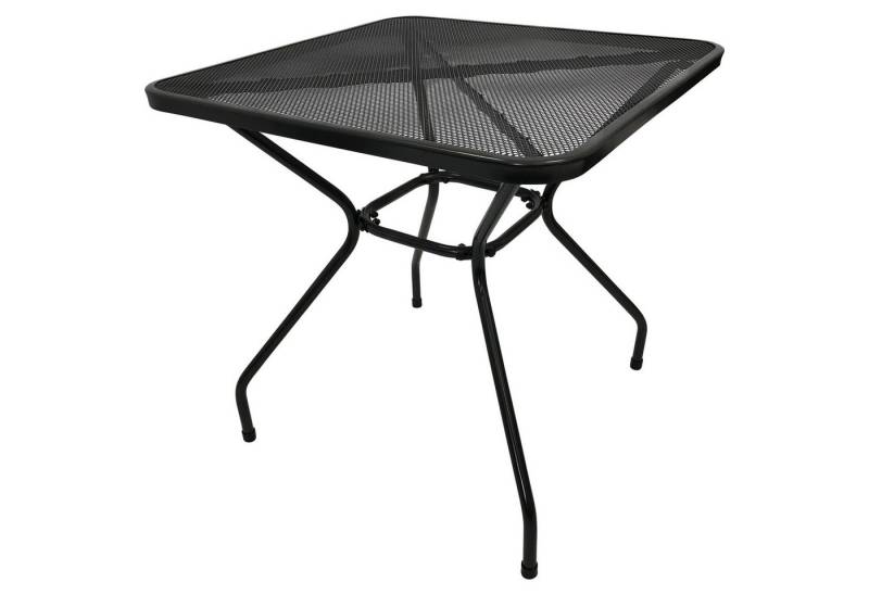 TPFGarden Gartentisch GLASGOW (Bistrotisch - Gartentisch aus Streckmetall pulverbeschichtet, Hochwertiger und robuster Metalltisch dunkelgrau), Outdoor Esstisch - Terrassentisch - Maße (BxHxT): 70 x 72 x 70 cm von TPFGarden