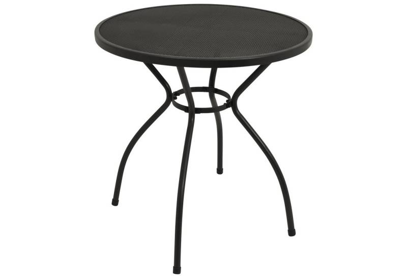 TPFGarden Gartentisch GLASGOW (Bistrotisch - Gartentisch aus Streckmetall rund, Hochwertiger und robuster Metalltisch anthrazit), Outdoor Esstisch - Terrassentisch - Maße (BxHxT): 70 x 72 x 70 cm von TPFGarden