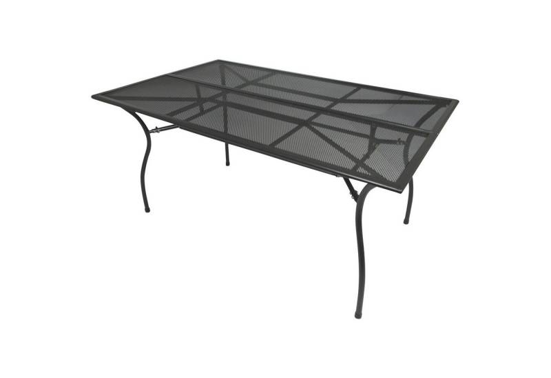 TPFGarden Gartentisch GLASGOW (Stahltisch - Gartentisch aus Streckmetall pulverbeschichtet dunkelgrau, Hochwertiger und robuster Outdoor Tisch), Outdoor Esstisch - Terrassentisch - Maße (BxHxT): 90 x 73 x 150 cm von TPFGarden