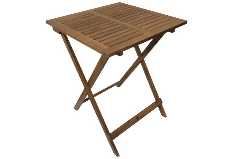 TPFGarden Gartentisch STAFFORD (Bistro-Klapptisch aus Akazie - geölt, Bistrotisch aus nachhaltiger Forstwirtschaft - FSC®-zertifiziert), Outdoor Esstisch - Terrassentisch - Maße (BxHxT): 60 x 74 x 60 cm von TPFGarden