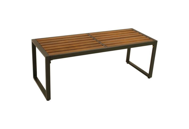 TPFGarden Hockerbank PRESTON (Gartenbank - 2-Sitzer - Gestell Stahl anthrazit, Robuster Outdoor Hocker mit Sitzfläche aus edler Akazie), Hochwertig verarbeitete Sitzbank - Maße (BxHxT): 70 x 73 x 120 cm von TPFGarden