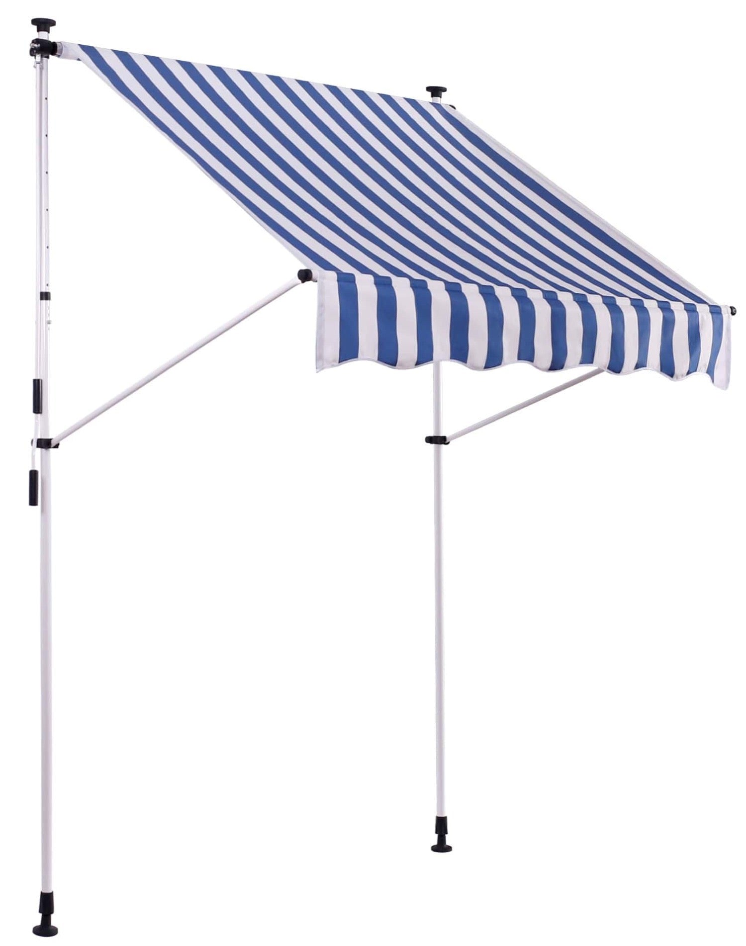 TPFGarden Klemmmarkise Wendy 150x120 cm - weiß/blau Stück von TPFGarden