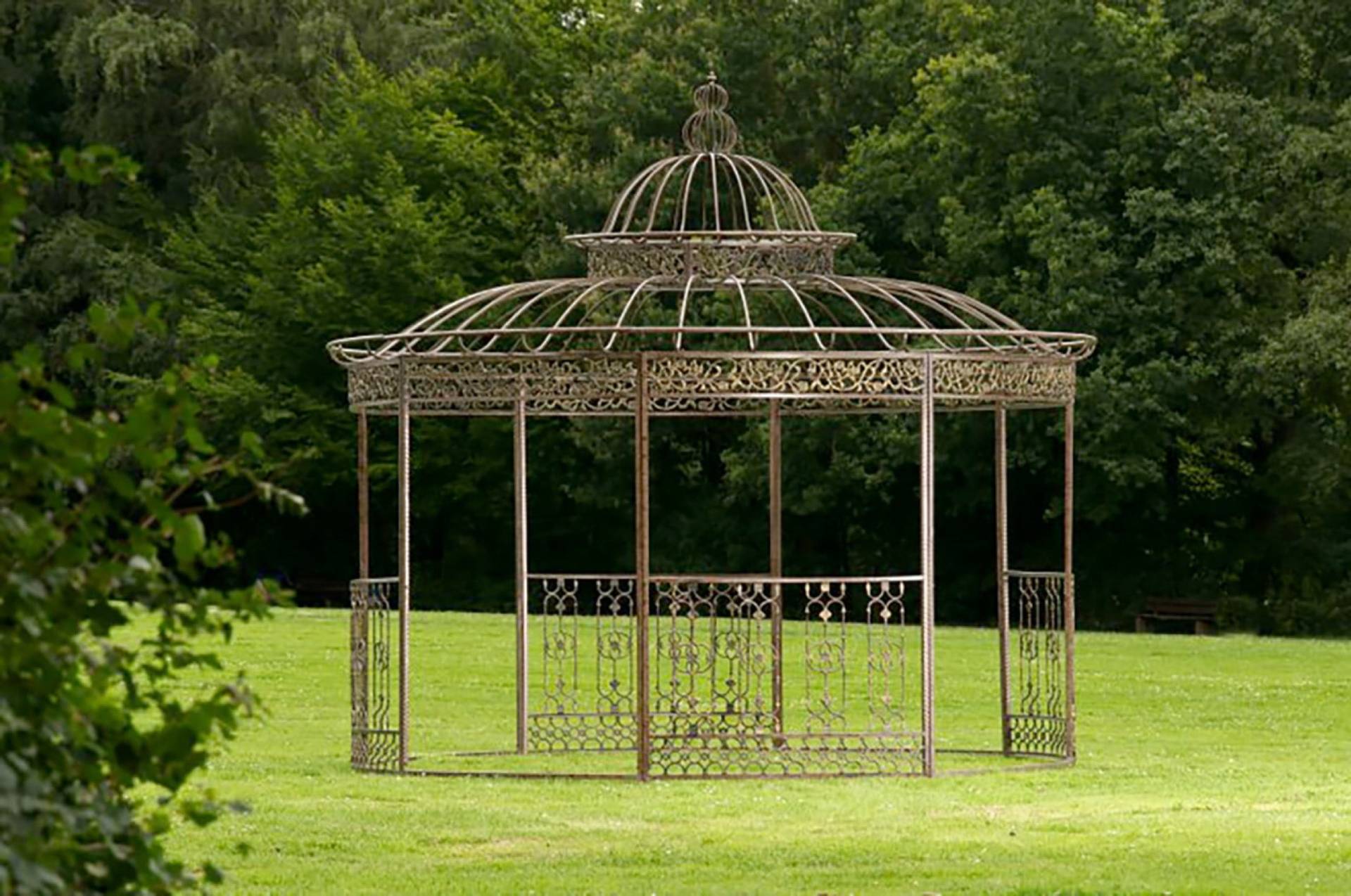 TPFGarden Luxus Pavillon Romana rund 350 cm - bronze Stück TPFGarden Luxus Pavillon Romana rund 350 cm - bronze Stück von TPFGarden