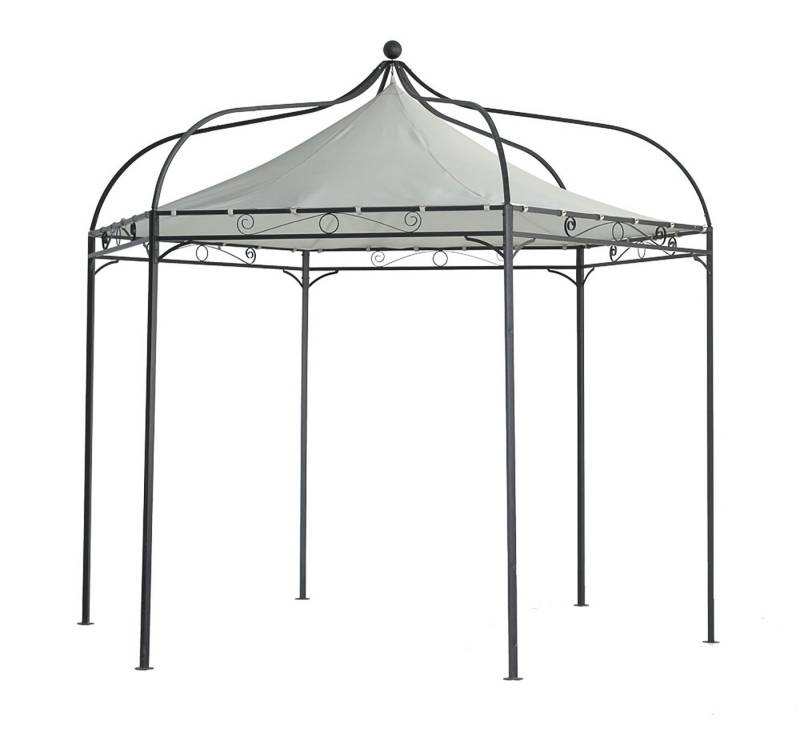 TPFGarden Pavillon-Ersatzdach MONDURA, 320.00 x 320.00 cm (Pavillondach 6-eckig, Zeltabdeckung mit Durchmesser 300 cm, Farbe: ecru), strapazierfähige PVC-Beschichtung - Outdoor geeignet von TPFGarden