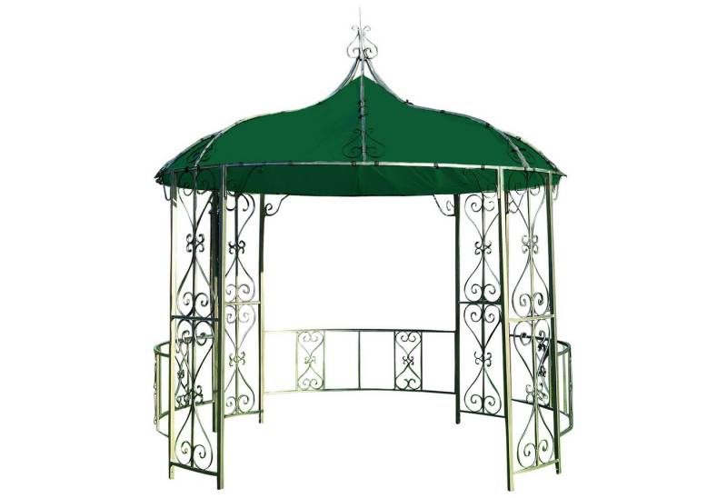 TPFGarden Pavillon-Ersatzdach SUMATRA, 300.00 x 300.00 cm (Pavillondach in runder Form, Zeltabdeckung mit Durchmesser 300 cm, Frabe: grün), strapazierfähige PVC-Beschichtung - Outdoor geeignet von TPFGarden