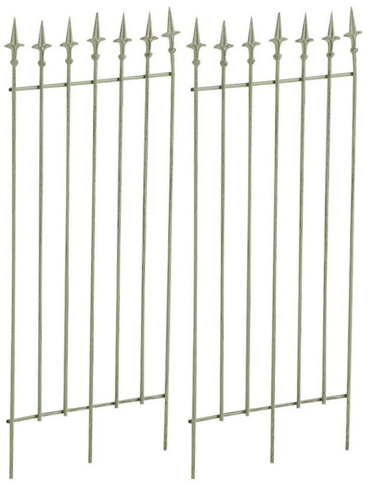 TPFGarden Rankhilfe Elly, 2 St., Rankgitter - 2er - Set - Blumengitter aus massivem Eisen, Rosengitter - Kletterhilfe - Pflanzengitter - Maße (HxB) 100 x 50 cm von TPFGarden