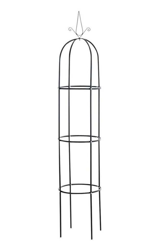 TPFGarden Rosenbogen Roman, 1 St., Rankgitter - Rosensäule - Ranksäule - Blumengitter aus massivem Eisen, Rosengitter - Kletterhilfe - Pflanzengitter - Maße (HxB) 190 x 38 cm von TPFGarden