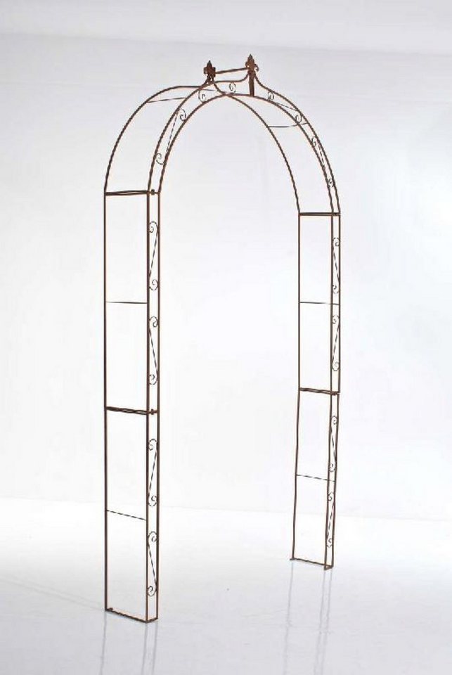 TPFGarden Rosenbogen Anra, Pergola - Spalier - Rankhilfe - Rankgitter aus massivem Eisen, Rosengitter - Kletterhilfe - Maße (HxBxT) 246 x 143 x 25cm von TPFGarden