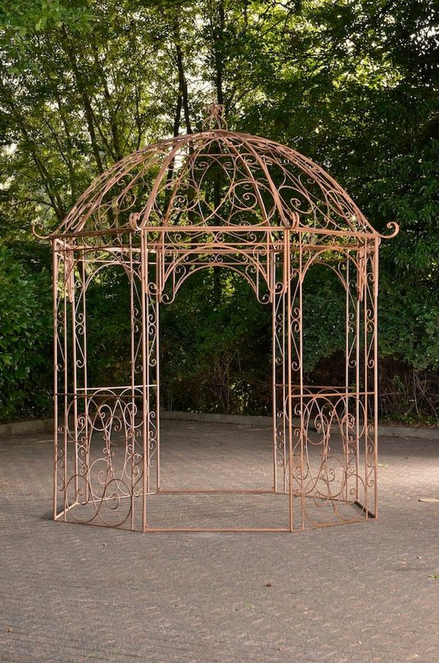 TPFGarden Rosenbogen Layla - Pavillon aus hochwertigem Metall, Metall Pavillon - Spalier - Rankhilfe - Rankgitter aus massivem Eisen, Rosenpavillon - Kletterhilfe - Maße (HxB) 313 x 285 x cm von TPFGarden