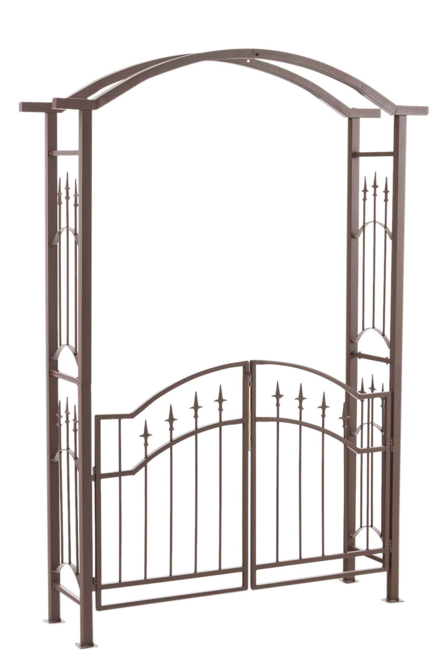 TPFGarden Rosenbogen Lux mit Tor braun von TPFGarden