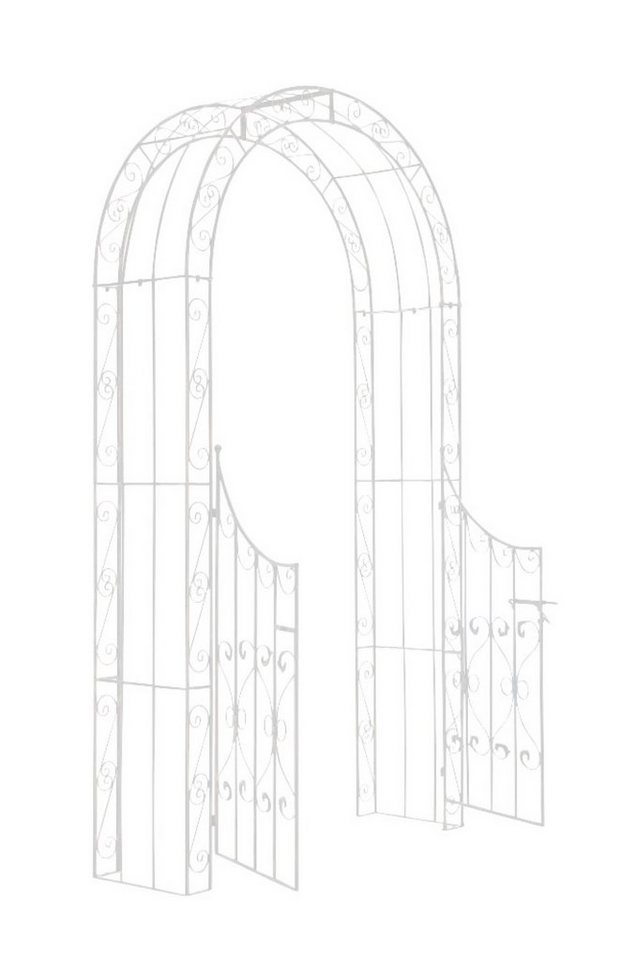 TPFGarden Rosenbogen Shinay, Spalier - Gartenbogen - Rankgitter aus massivem Eisen, Rosengitter - Kletterhilfe - Maße (HxBxT) 245 x 128 x 26cm von TPFGarden