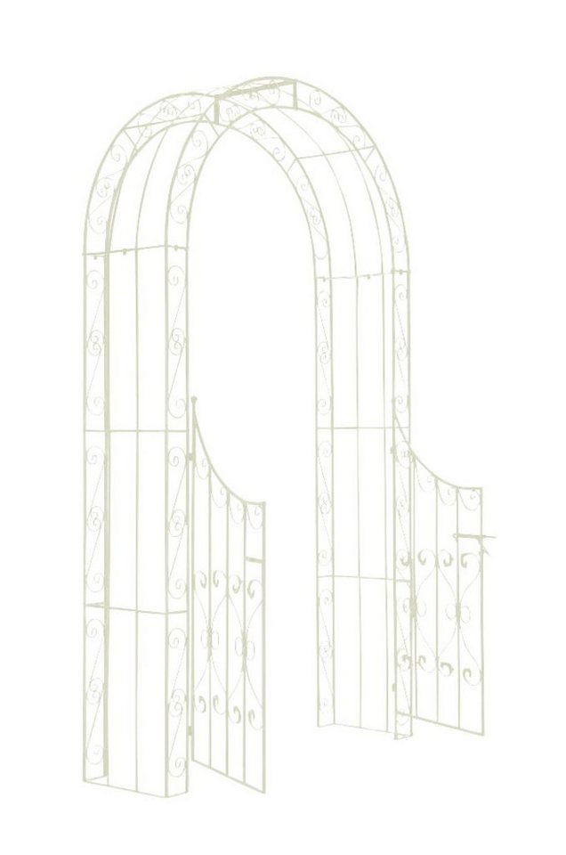 TPFGarden Rosenbogen Shinay, Spalier - Gartenbogen - Rankgitter aus massivem Eisen, Rosengitter - Kletterhilfe - Maße (HxBxT) 245 x 128 x 26cm von TPFGarden