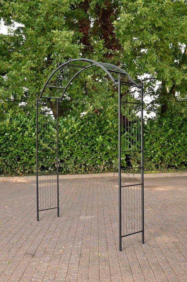 TPFGarden Rosenbogen Vario, Verstellbarer Gartenbogen - Rankgitter aus massivem Eisen, Rosengitter - Kletterhilfe - Maße (HxBxT) 235 x 175 x 40cm von TPFGarden