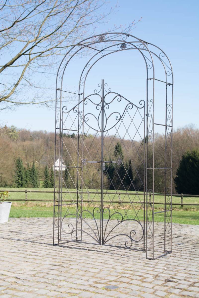 TPFGarden Rosenbogen mit Tor Melia - bronze Stück von TPFGarden