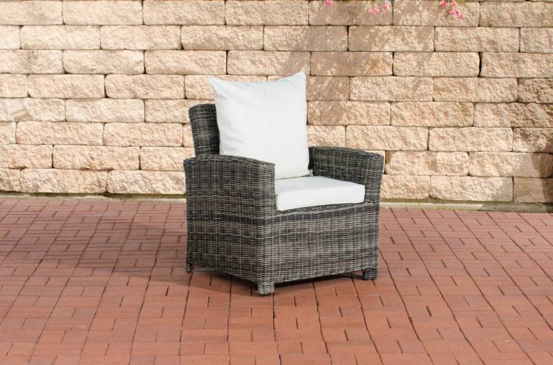 TPFGarden Sessel Fino Cremeweiss 5mm - grau-meliert Stück von TPFGarden