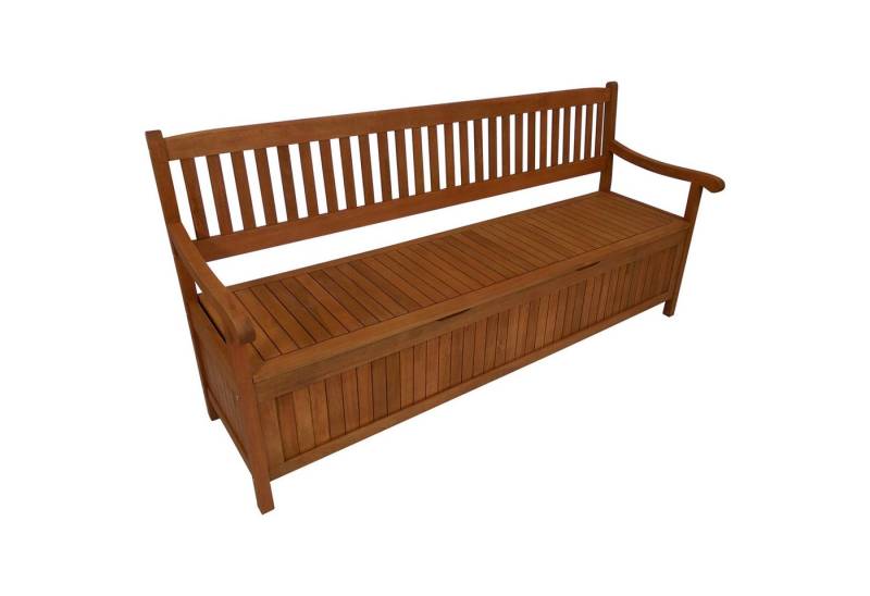 TPFGarden Truhenbank PORTSMOUTH (4-Sitzer mit großem Staufach unter der Sitzfläche, aus geöltem Eukayltpus Holz), Maße BxTxH: 180x64x90 cm - FSC®-zertifiziert von TPFGarden