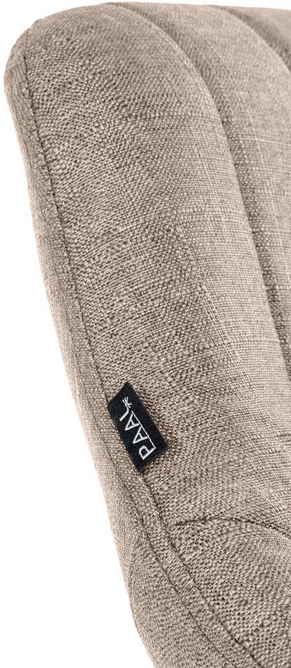 TPFLiving Barhocker höhenverstellbar (Barstuhl - Hocker für Küche - stabiles Drehgestell), Thekenstuhl mit bequemer Sitzfläche: Stoff taupe von TPFLiving