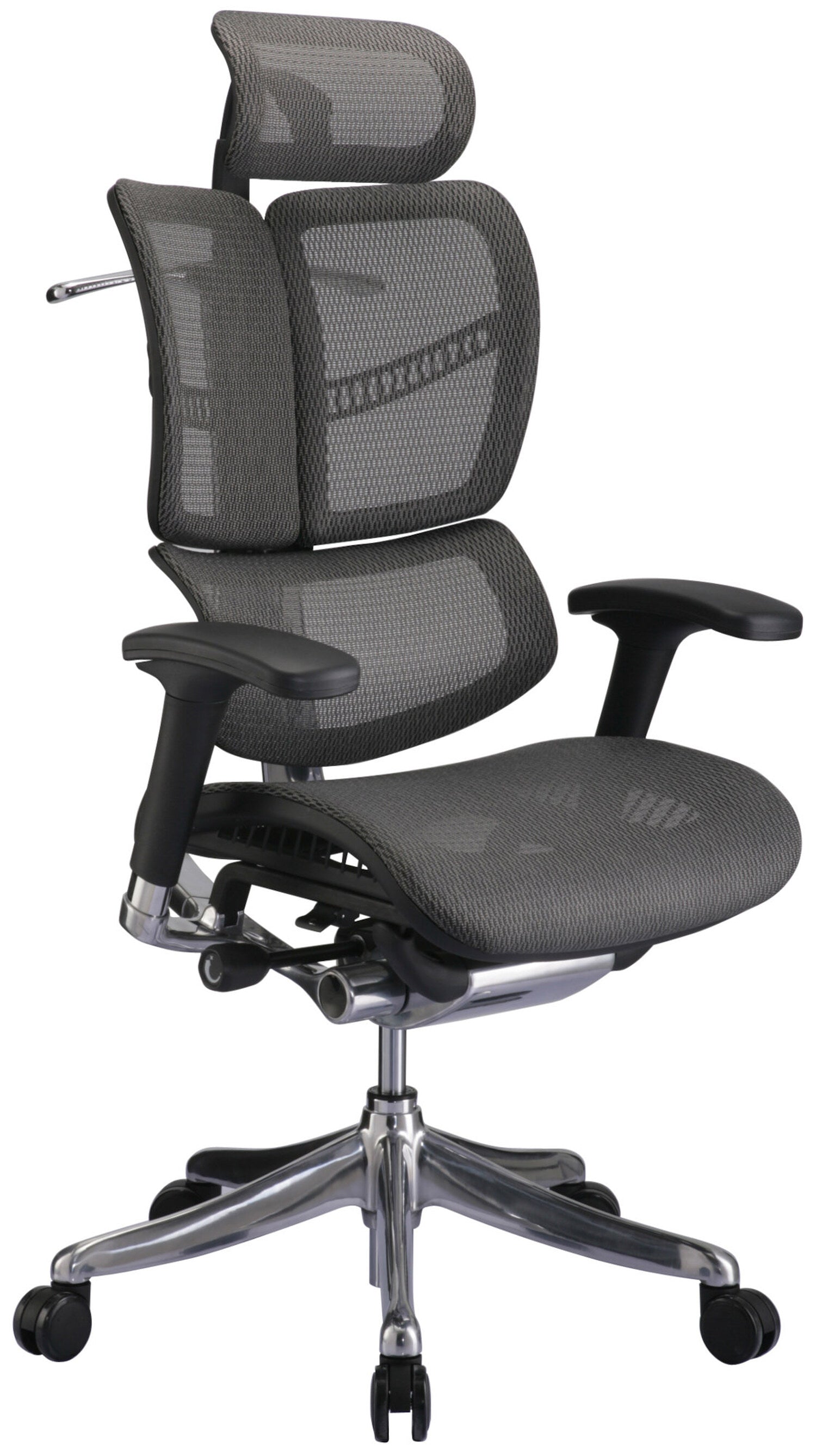 TPFLiving Bürostuhl Norman Ergonomic mit Netzbezug - Grau von TPFLiving