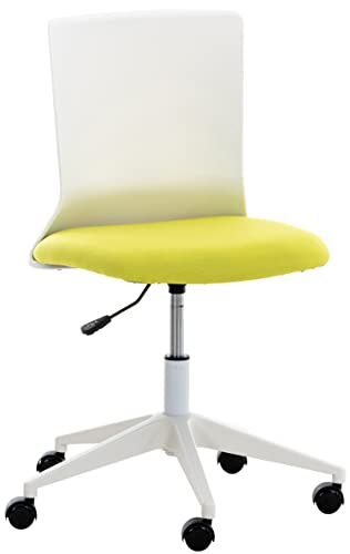 TPFLiving Bürostuhl Apollo Stoff Gestell: Kunststoff weiß - Sitzfläche: Stoff Grün von TPFLiving