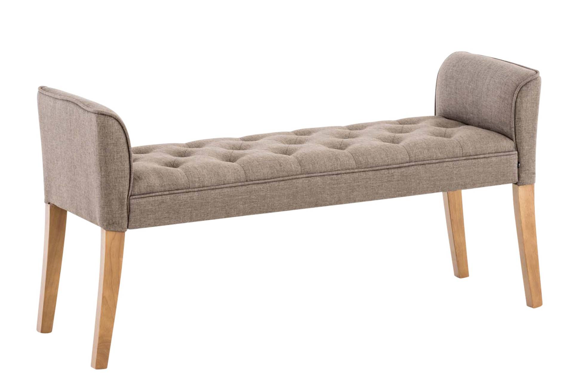 TPFLiving Chaiselongue Cäsar, antik-hell - taupe Stück von TPFLiving