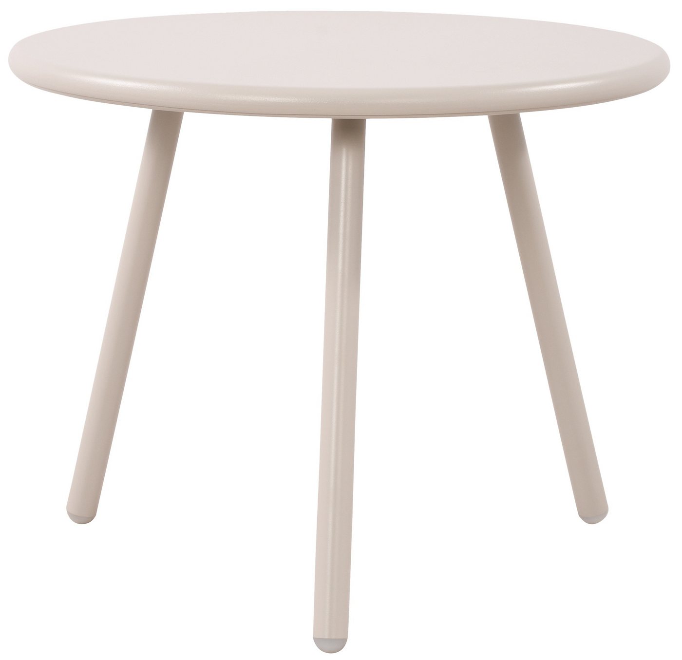 TPFLiving Couchtisch Belin (Tischplatte: Recyceltes Polypropylen, UV-beständig, wetterfest, Gestell: Metall mit E-Coating, rostfrei, mit Bodenschonern), Maße (TxBxH): 50 x 50 x 40cm - Farbe: hellgrau von TPFLiving