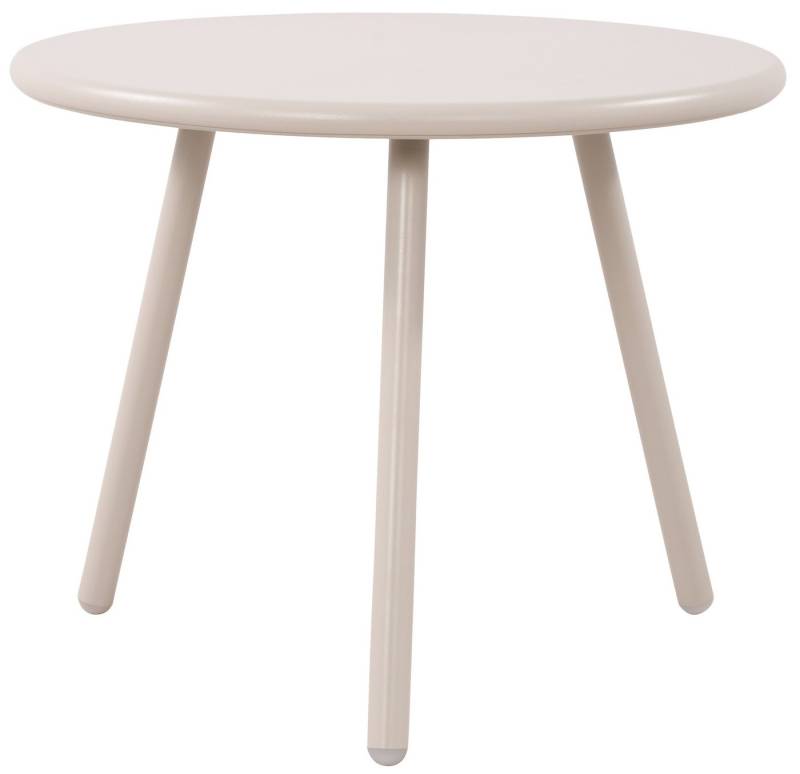 TPFLiving Couchtisch Belin (Tischplatte: Recyceltes Polypropylen, UV-beständig, wetterfest, Gestell: Metall mit E-Coating, rostfrei, mit Bodenschonern), Maße (TxBxH): 50 x 50 x 40cm - Farbe: hellgrau von TPFLiving