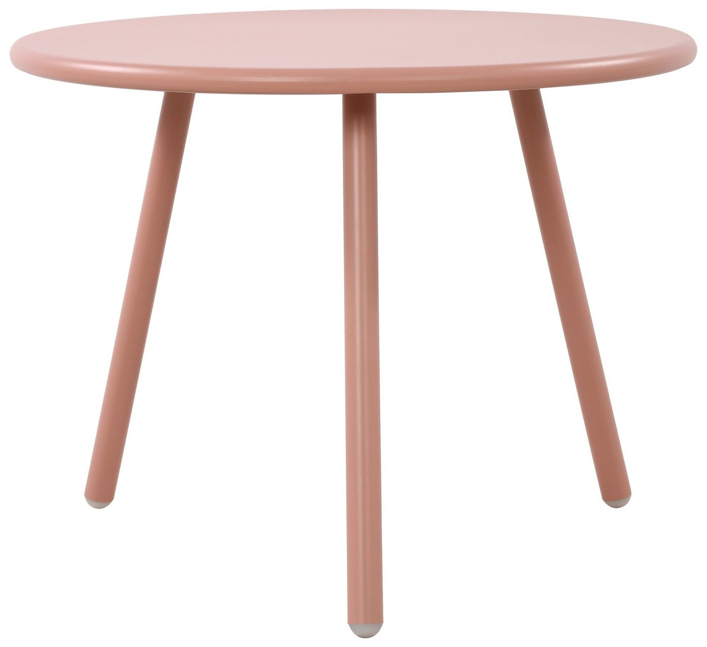 TPFLiving Couchtisch Maveo (Tischplatte: Recyceltes Polypropylen, UV-beständig, wetterfest, Metall mit E-Coating, rost- & korrosionsbeständig, mit Bodenschonern), Maße (TxBxH): 60 x 60 x 45cm - Farbe: pink von TPFLiving