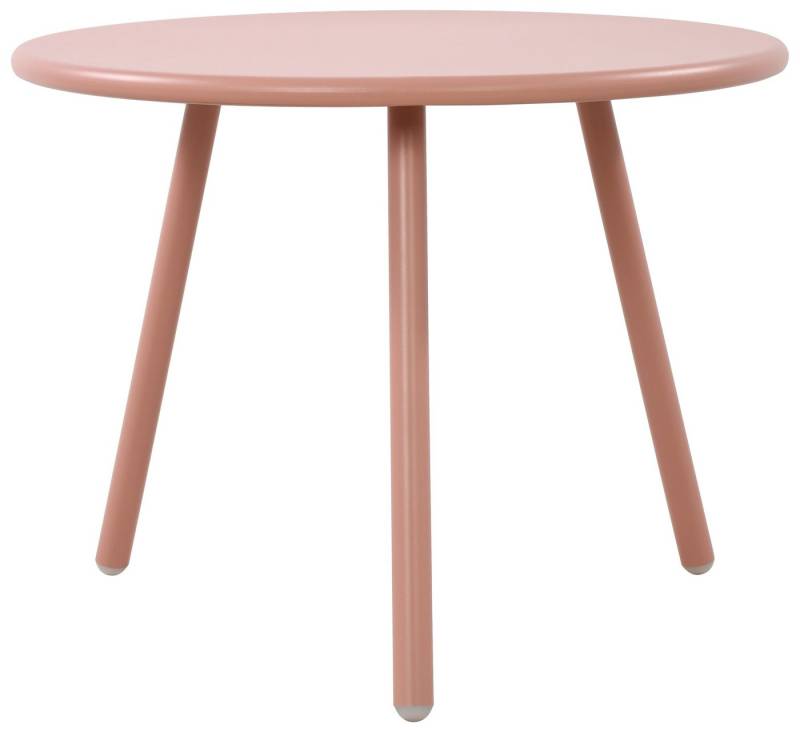 TPFLiving Couchtisch Maveo (Tischplatte: Recyceltes Polypropylen, UV-beständig, wetterfest, Metall mit E-Coating, rost- & korrosionsbeständig, mit Bodenschonern), Maße (TxBxH): 60 x 60 x 45cm - Farbe: pink von TPFLiving