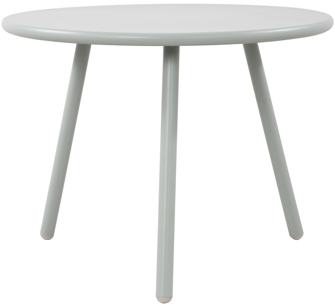 TPFLiving Couchtisch Maveo (Tischplatte: Recyceltes Polypropylen, UV-beständig, wetterfest, Metall mit E-Coating, rost- & korrosionsbeständig, mit Bodenschonern), Maße (TxBxH): 60 x 60 x 45cm - Farbe: türkis von TPFLiving