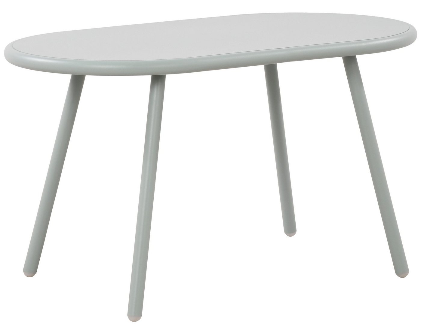 TPFLiving Couchtisch Velan (Tischplatte: Recyceltes Polypropylen, UV-beständig, wetterfest, Metall mit E-Coating, rost- & korrosionsbeständig, mit Bodenschonern), Maße (TxBxH): 45 x 80 x 45cm - Farbe: türkis von TPFLiving