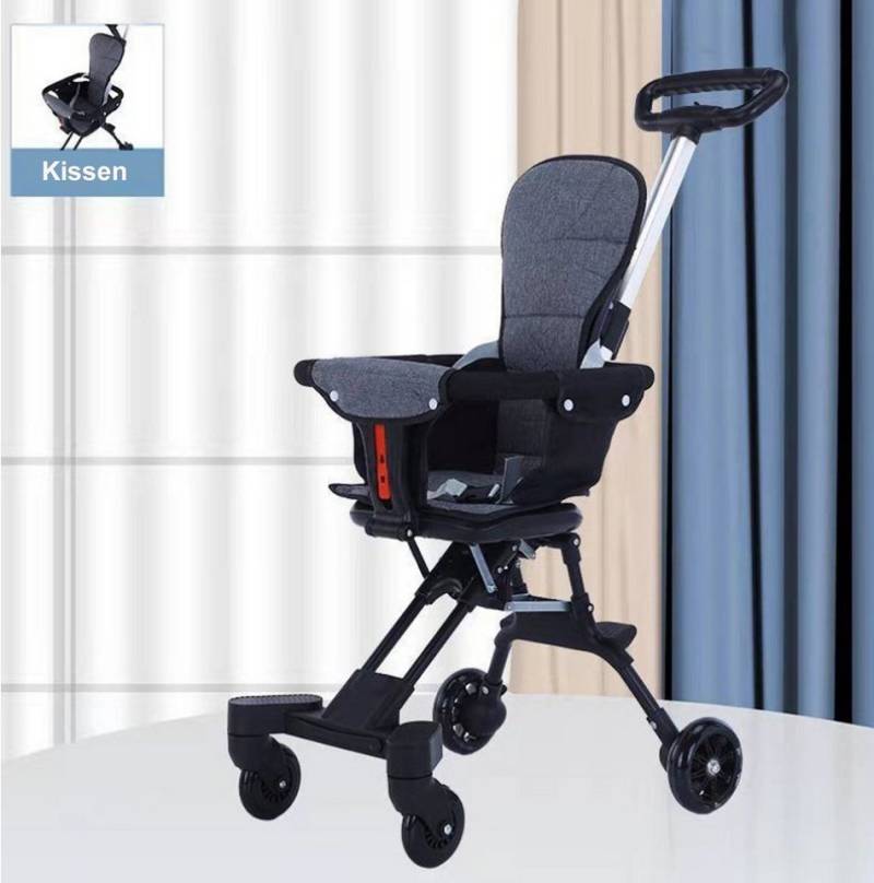 TPFFamily Kinder-Buggy Kinderwagen Baby Buggy ultraleicht und klappbar mit Sitzkissen, Kinderbuggy mit Sitzkissen, der sich mit einem Handgriff falten lässt von TPFFamily