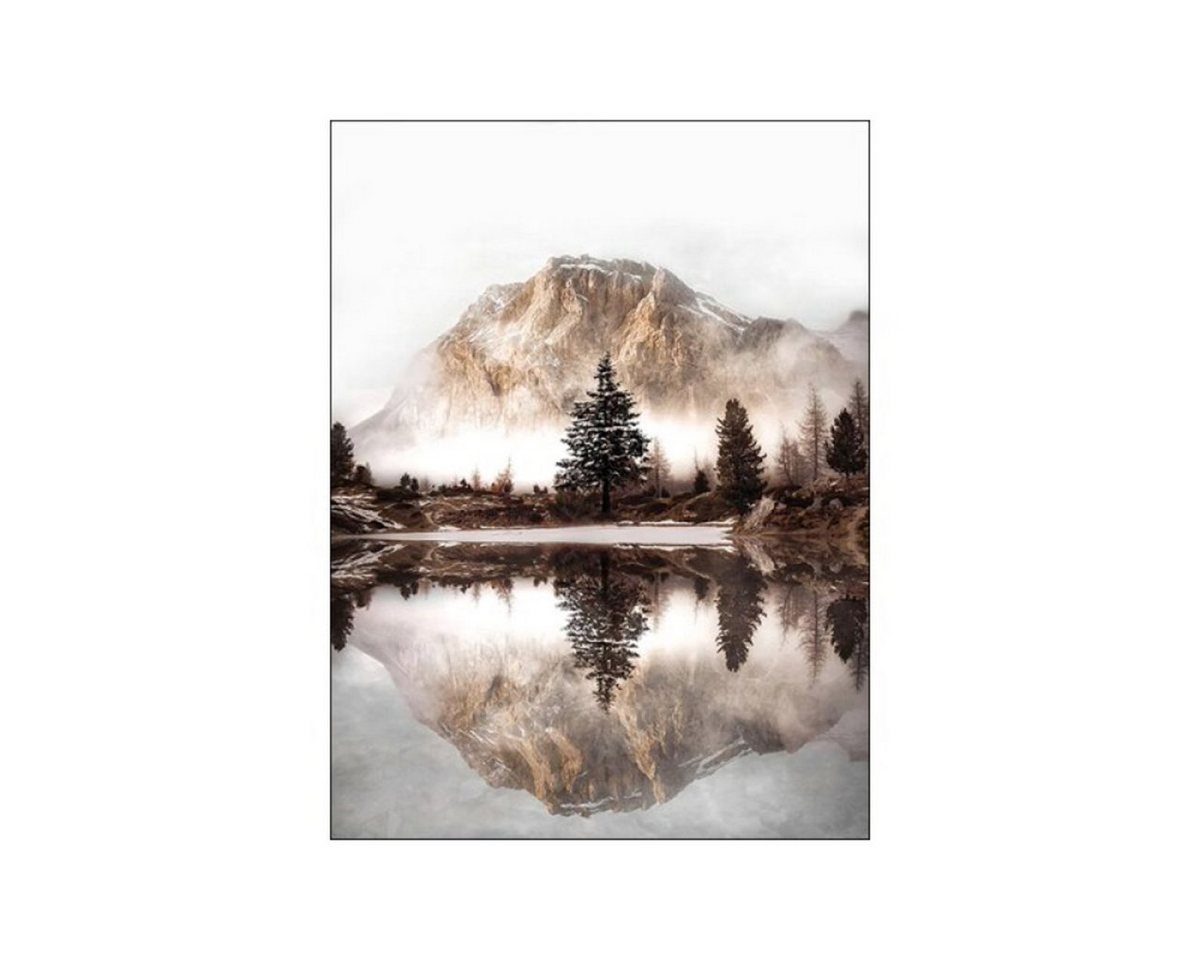 TPFLiving Kunstdruck (OHNE RAHMEN) Poster - Leinwand - Wandbild, Landschaften und Natur - 12 Motive und in 14 Größen zur Auswahl - (Wanddeko Wohnzimmer), Farben: Braun, Beige und Weiß - Größe: 50x70cm von TPFLiving