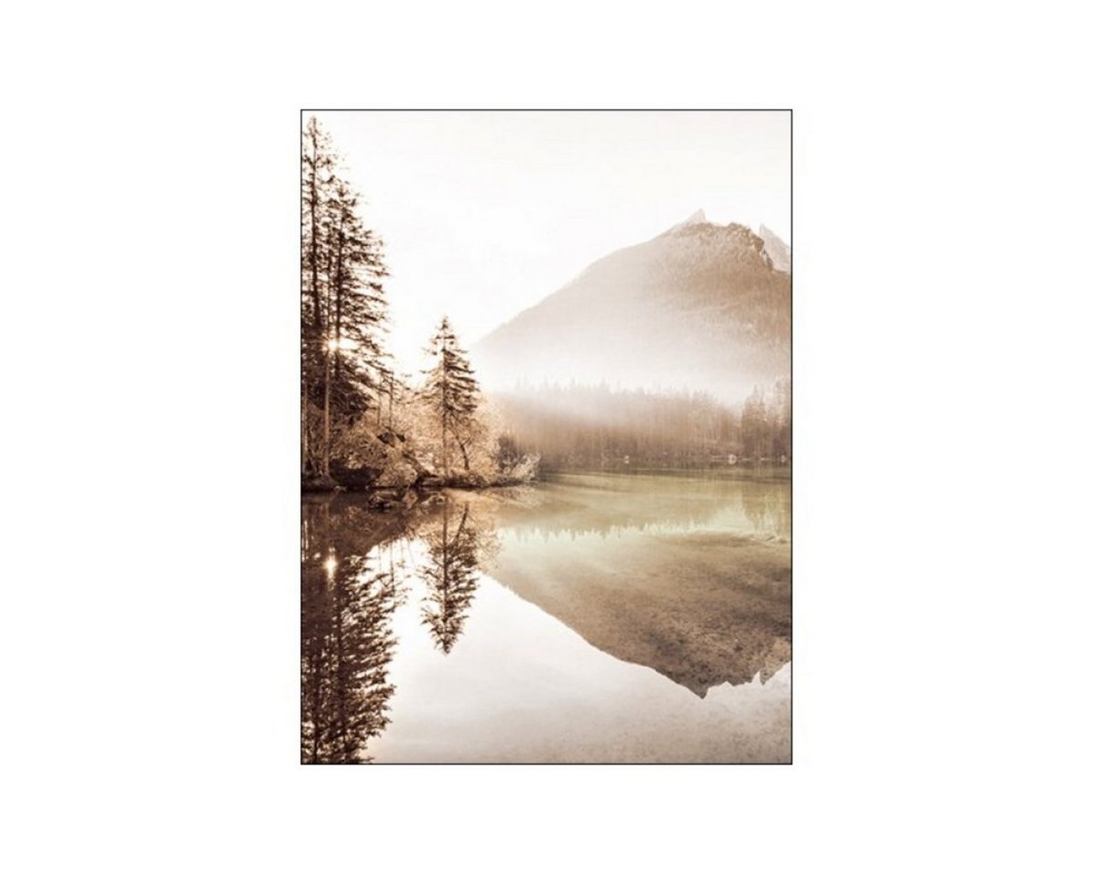 TPFLiving Kunstdruck (OHNE RAHMEN) Poster - Leinwand - Wandbild, Landschaften und Natur - 12 Motive und in 14 Größen zur Auswahl - (Wanddeko Wohnzimmer), Farben: Braun, Beige und Weiß - Größe: 60x90cm von TPFLiving