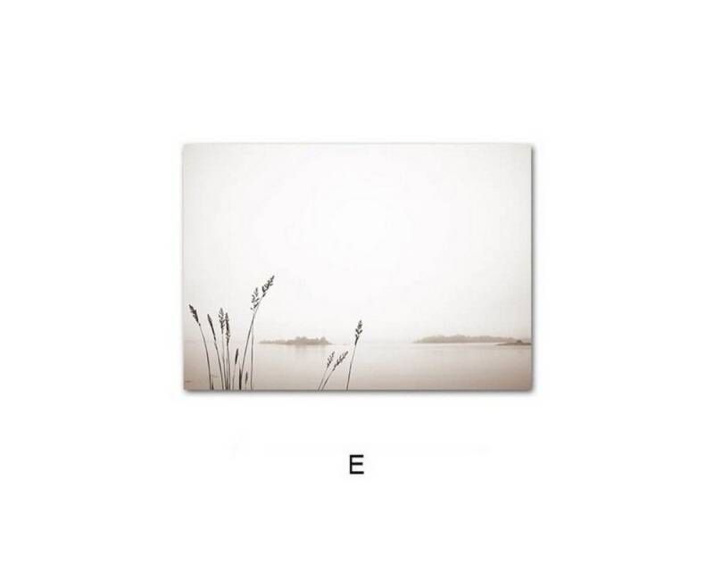 TPFLiving Kunstdruck (OHNE RAHMEN) Poster - Leinwand - Wandbild, Landschaften und Natur - 8 Motive und in 14 Größen zur Auswahl - (Wanddeko Wohnzimmer), Farben: Braun, Beige und Weiß - Größe: 10x15cm von TPFLiving